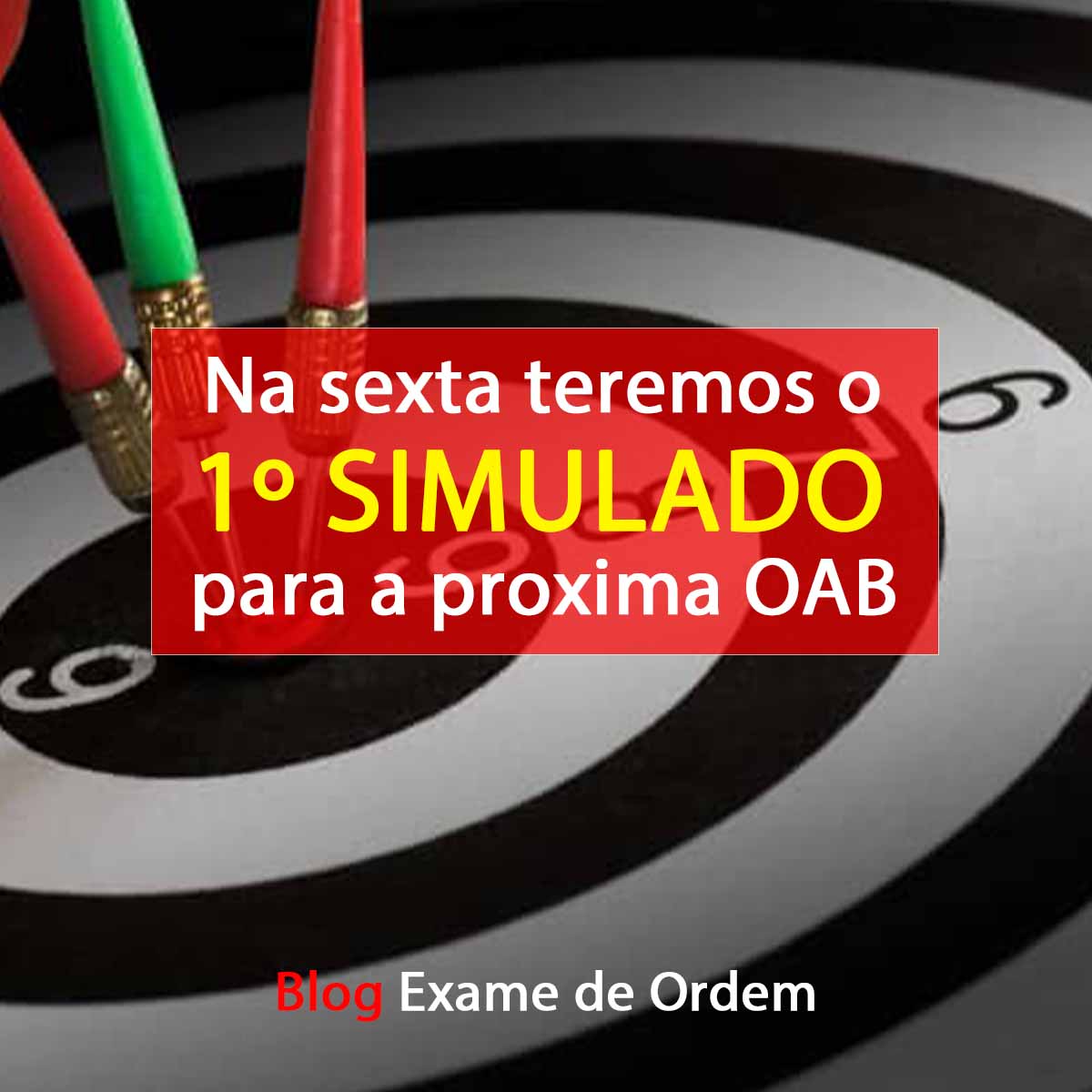 Na sexta teremos o 1 Simulado Jus21 para o XXXIV Exame de Ordem