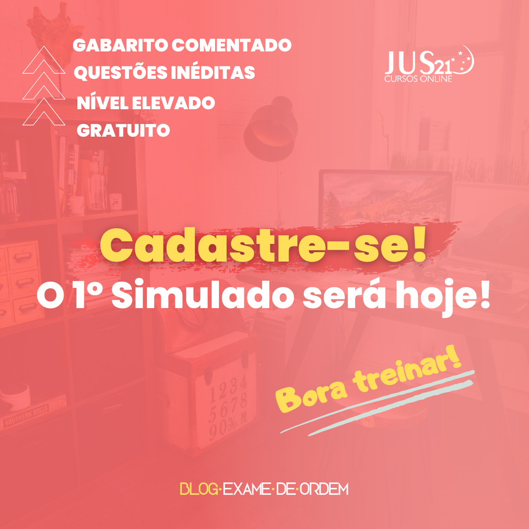 Cadastre-se! O 1 Simulado ser hoje!