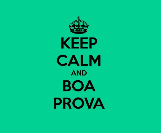 Boa prova!